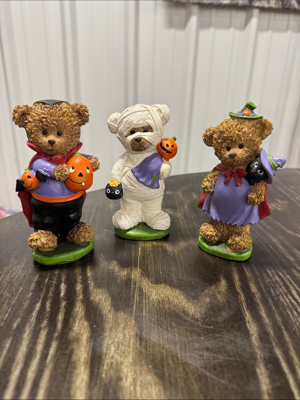 Halloween Bear Dress-Up Figurine Set